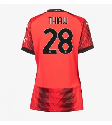 AC Milan Malick Thiaw #28 Hjemmebanetrøje Dame 2023-24 Kort ærmer